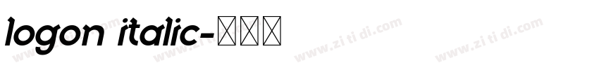logon italic字体转换 logon italic字体转换